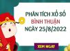 Phân tích xổ số Bình Thuận ngày 25/8/2022